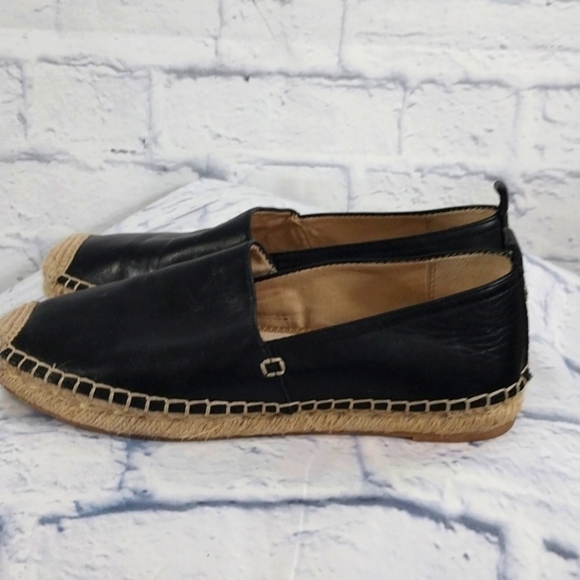 Sam Edelman Black and Tan Espadrilles Size 6W - Picture 4 of 7